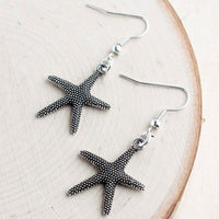 Lg Starfish Alloy Earrings