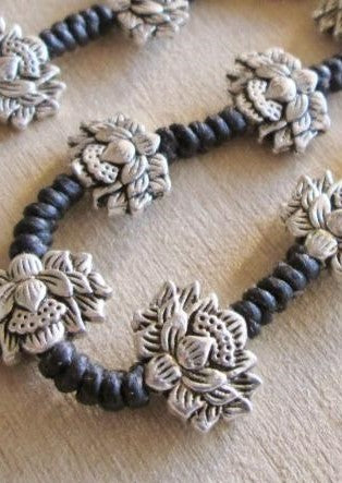 Lotus 17" Alloy Choker / Wrap Bracelet | Shop Bali Queen