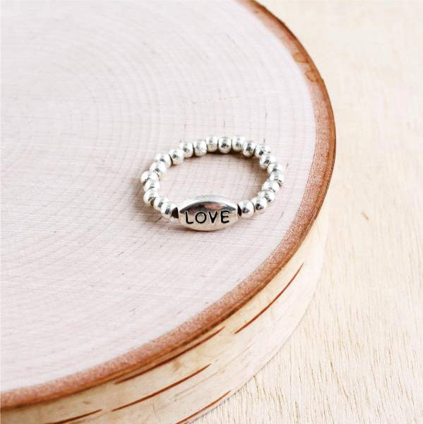 Love Alloy Stretch Ring