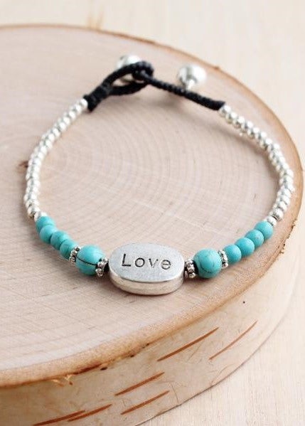 Love Stone Alloy Bracelet