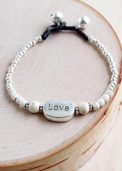 Love Stone Alloy Bracelet