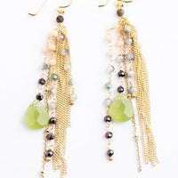 Thai Crystal & Fringe Earrings