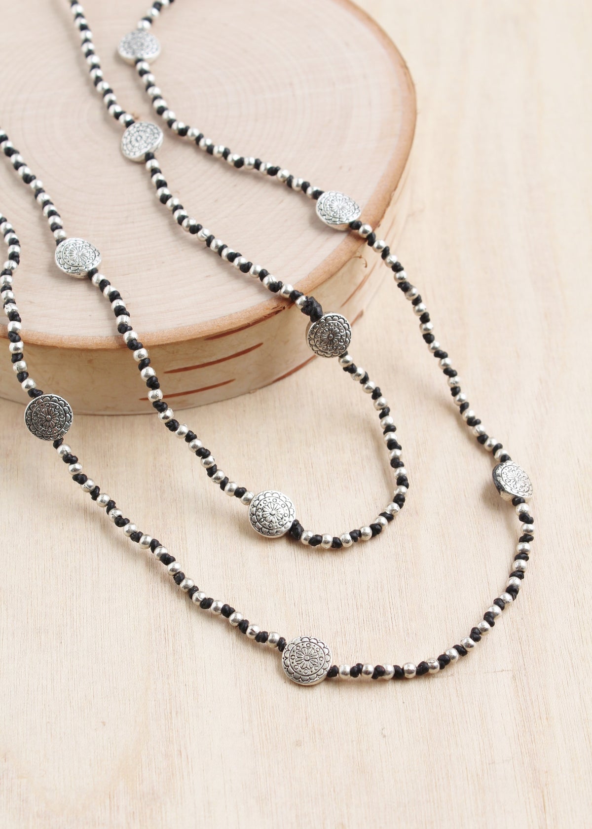 Medallion Layering Alloy Necklace