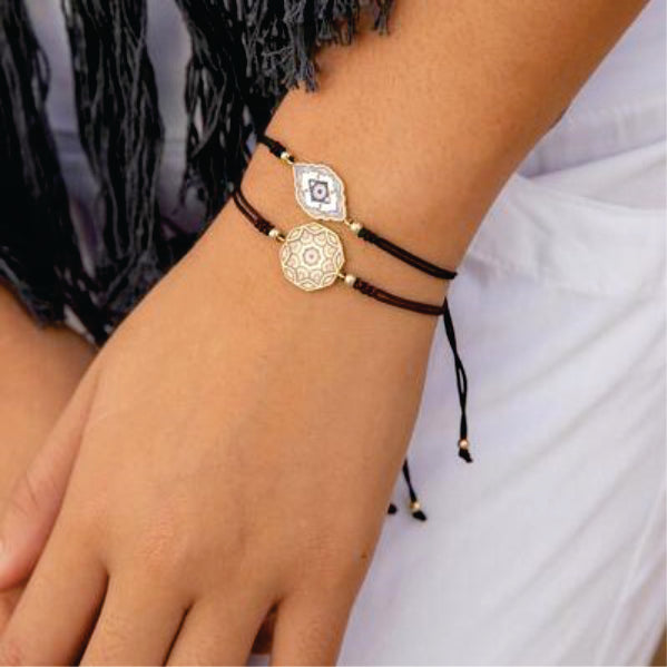 Mosaic Evil Eye Friendship Bracelet 4 Pack