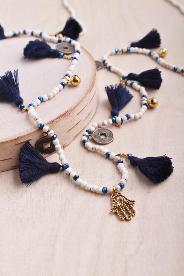 Coin Lg Tassel Necklace