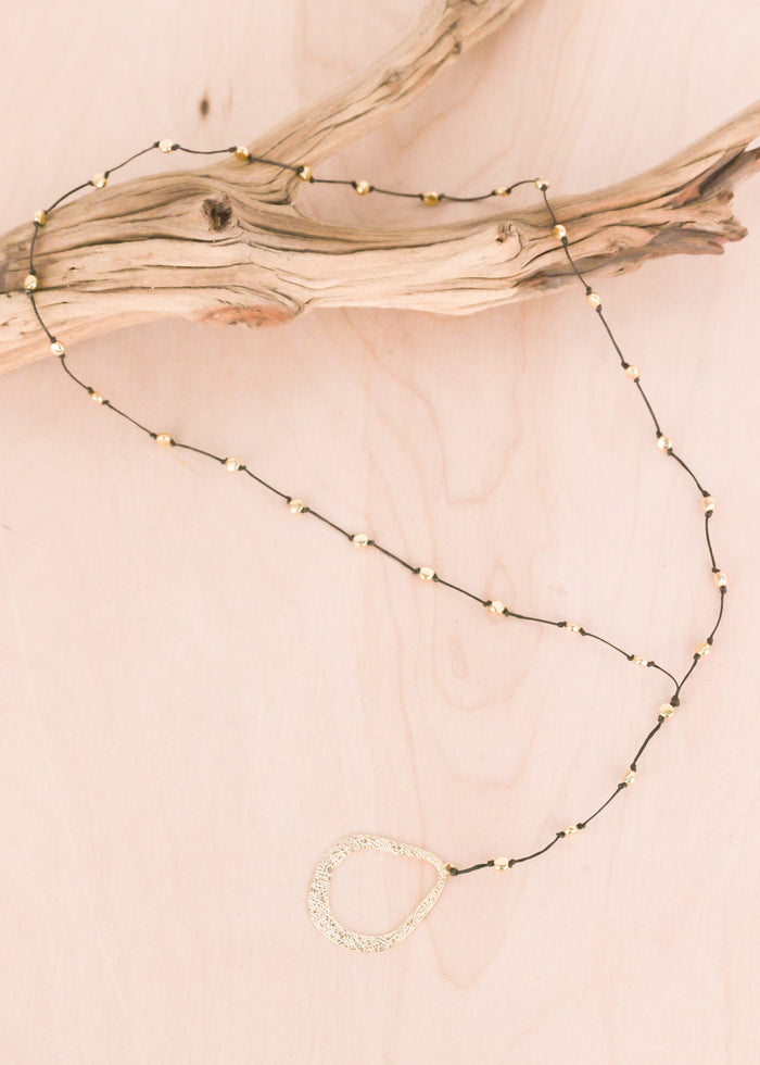 Teardrop Gold Alloy Necklace