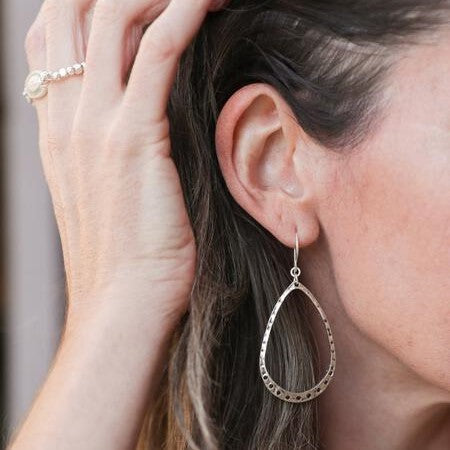 Teardrop Hoop Earrings