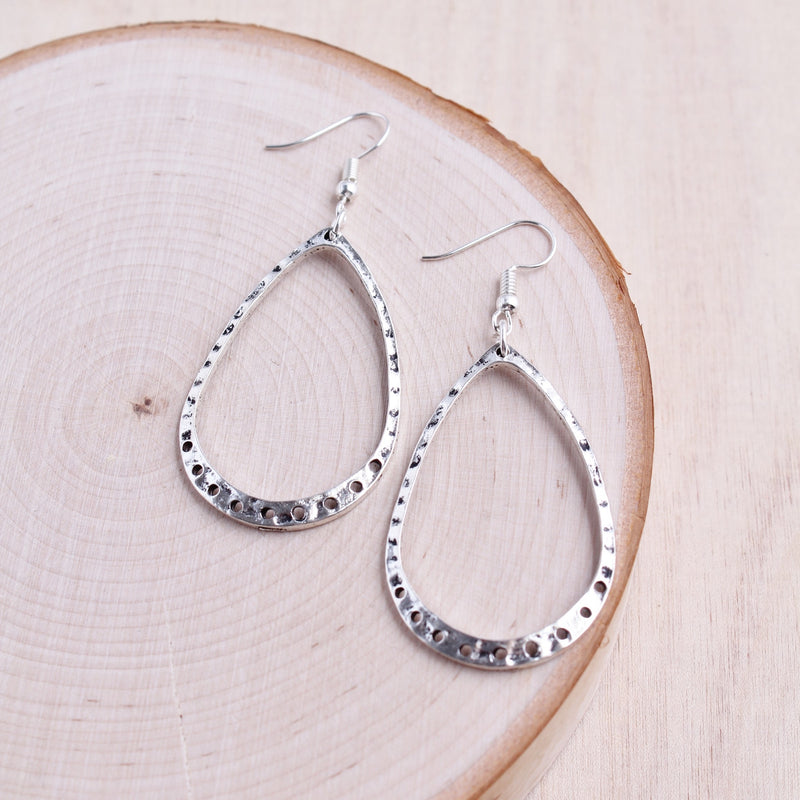 Teardrop Hoop Earrings
