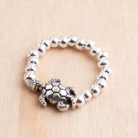 Sea Turtle Alloy Stretch Ring