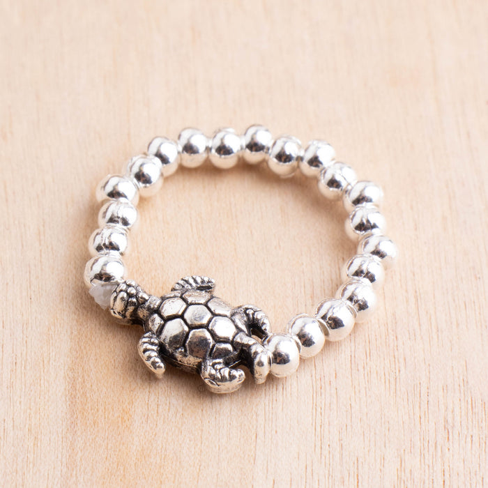 Sea Turtle Alloy Stretch Ring