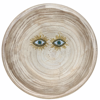 Gold Eyelash Evil Eye Earrings