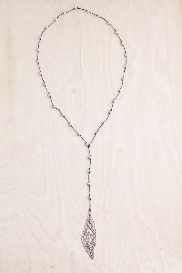 Webbed Leaf Alloy Necklace | Shop Bali Queen