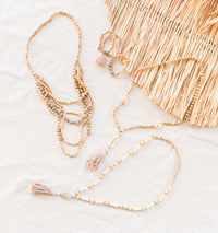 Wood & Resin Multi Strand Necklace